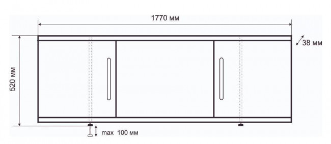 Экран под ванну Emmy Соната 177