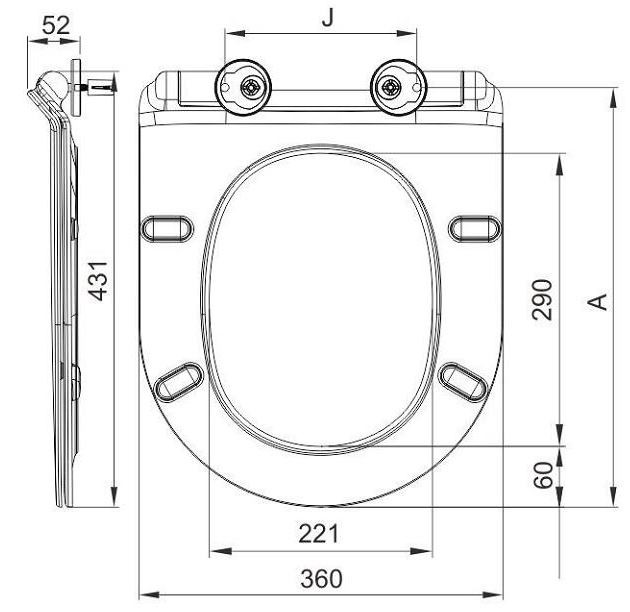 Сиденье для унитаза Esbano Gardena ZAESUPGARDW2111 белый