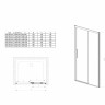 Душевая дверь Vincea Soft 120 VDS-3SO120CLB прозрачное