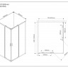 Душевой уголок Vincea Scala 100*80 VSS-2SC8010CL прозрачное