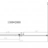Душевой уголок Vincea Dice 130*80 VSR-4D8013CL прозрачное