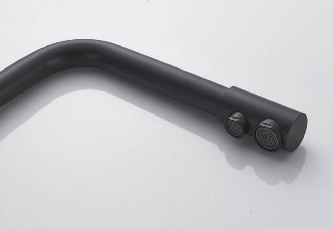 Смеситель Maretti Project Black PB31RZF12 для кухни с подключением к фильтру черный матовый