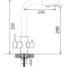 Смеситель Maretti Project Black PB31RZF12 для кухни с подключением к фильтру черный матовый