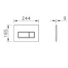 Клавиша смыва VitrA Root Square 740-2380 хром матовый