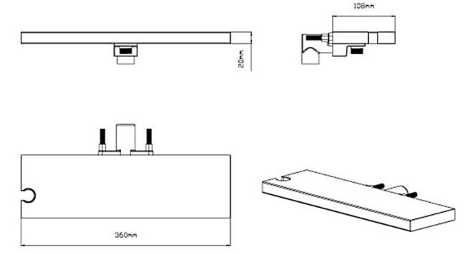 Душевая система Vincea Inspire VSFW-3I21MT1RCH термостат встраиваемая хром