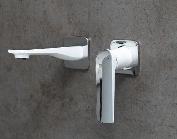 Смеситель Lemark Allegro LM5936CW для раковины настенный хром/белый