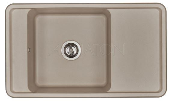Мойка для кухни Акватон Беллис 87 1A724832BS250 серый шелк
