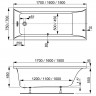 Ванна акриловая Vagnerplast Veronela 160*70 VPBA167VEA2X-04