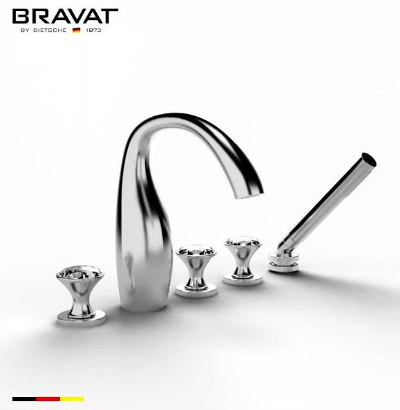 Смеситель Bravat Swan F54287C для ванны