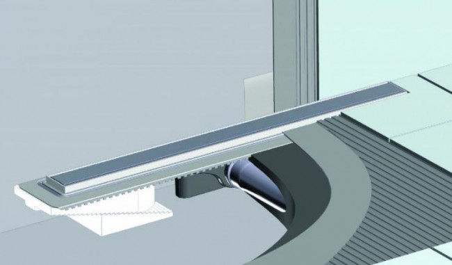 Душевой лоток Berges В1 Keramik 300 090114 матовый хром