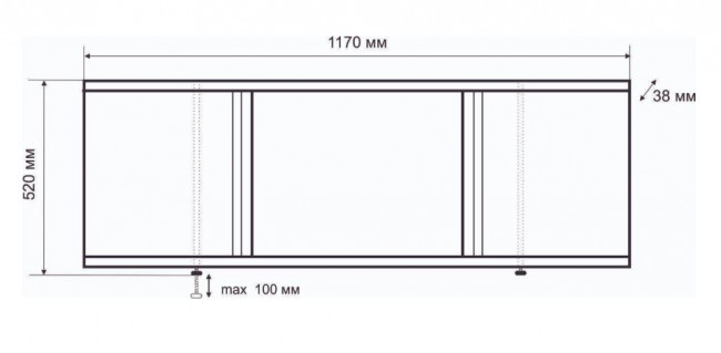 Экран под ванну Emmy Элис 117