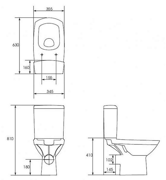 Унитаз-компакт Cersanit Marina Slim Lift KO-MAR011-3/5-DL