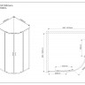 Душевой уголок Vincea Scala 100*100 VSQ-2SC100CL прозрачное