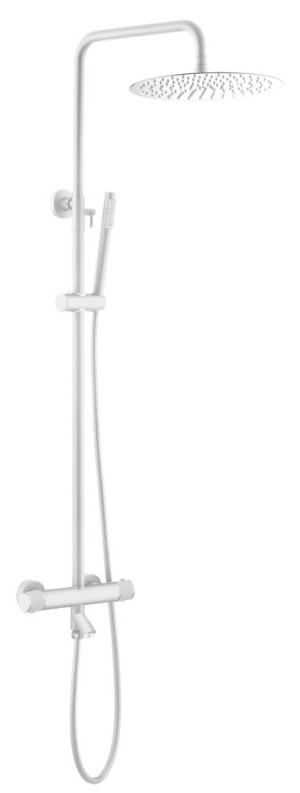 Душевая система Boheme Uno 468-T-MW термостат белый матовый