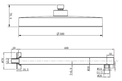 Душевая система Vincea Inspire VSFW-3I21MT2RMB термостат встраиваемая черный матовый