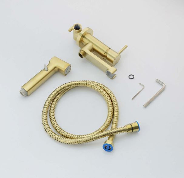 Комплект гигиенического душа Aquatek Ника AQ1819BG золото шлифованное