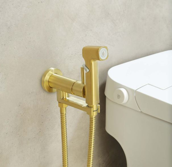 Комплект гигиенического душа Aquatek Ника AQ1819BG золото шлифованное