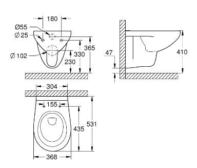 Комплект инсталляции Grohe Solido 5 в 1 39586000