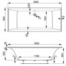 Ванна акриловая Vagnerplast Veronela 180*80 VPBA180VEA2X-04