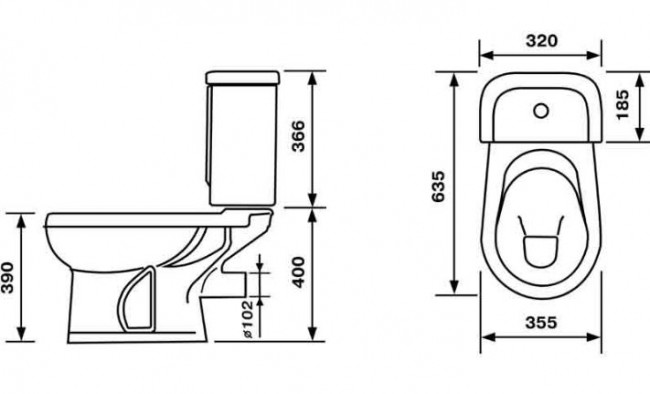 Унитаз-компакт Оскольская Керамика Ирида Стандарт 40301110402 антивсплеск