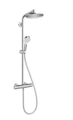 Душевая система Hansgrohe Crometta S Showerpipe 240 1jet EcoSmart 27268000 с термостатом