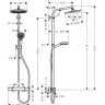 Душевая система Hansgrohe Crometta S Showerpipe 240 1jet EcoSmart 27268000 с термостатом