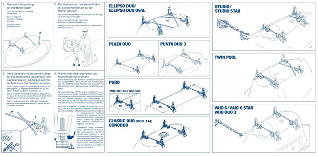 Ножки для ванн Kaldewei 583170000000 модель 5037