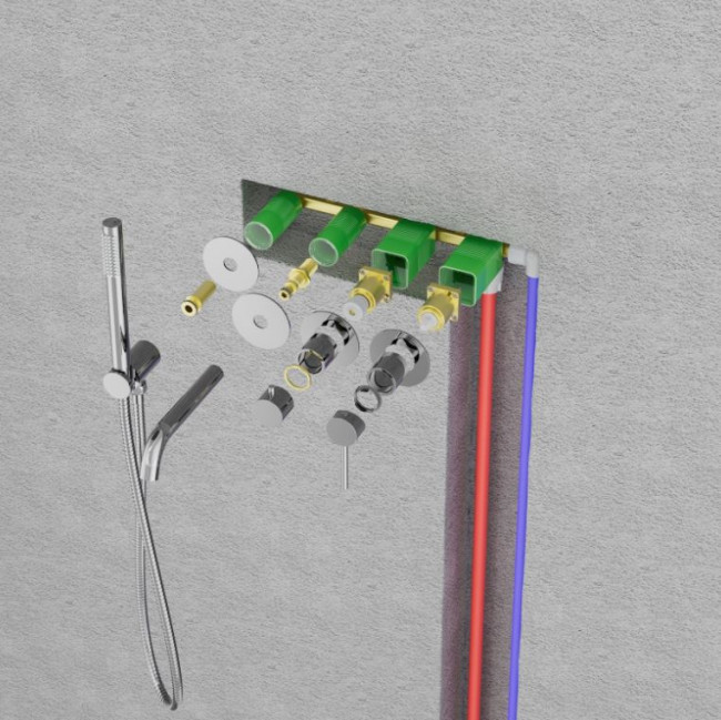 Смеситель Timo Saona 2314/00YSM для ванны встроенный хром