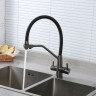 Смеситель Maretti Eleganza EN31RGF14 для кухни с подключением к фильтру оружейная сталь