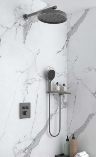 Душевая система Vincea Inspire VSFW-3I21MT2RGM термостат встраиваемая вороненая сталь