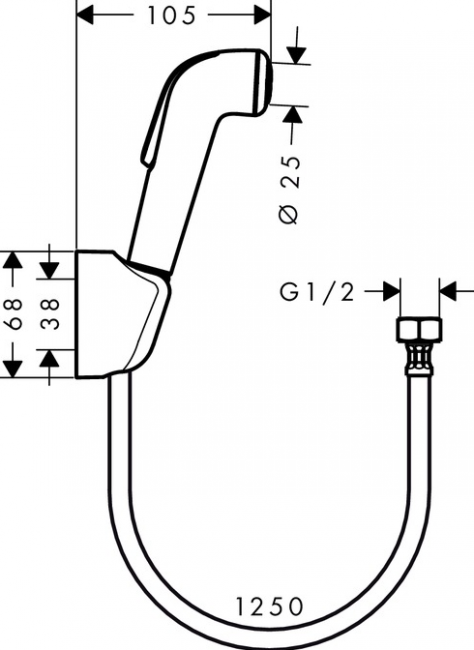 Гигиенический душ Hansgrohe 32127000