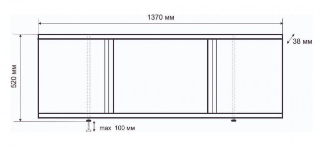 Экран под ванну Emmy Элис 137