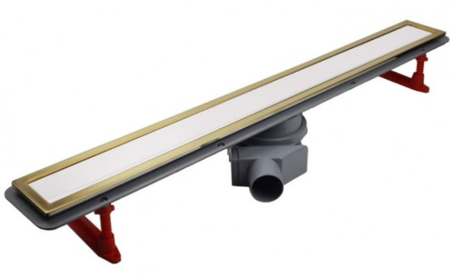Душевой лоток Pestan Confluo Premium Line 300 13100119 White Glass Gold