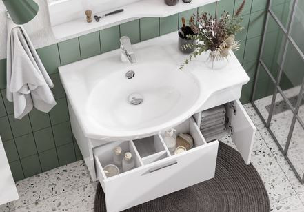 Тумба под раковину Акватон Инди 80 1A188401ND010 белая