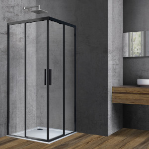 Душевой уголок Vincea Soft 90*90 VSS-3SO900CLB прозрачное