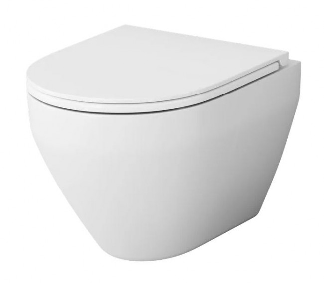 Унитаз подвесной Am.Pm Spirit V2.0 FlashClean C701700SC безободковый с микролифтом