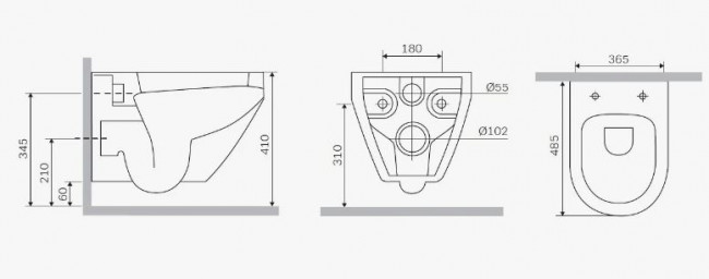 Унитаз подвесной Am.Pm Spirit V2.0 FlashClean C701700SC безободковый с микролифтом