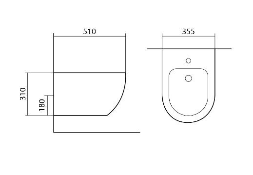 Биде подвесное Aquatek Европа AQ1016-00