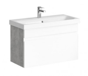 Тумба под раковину Aqwella Smart 80 SRT0108BS бетон светлый