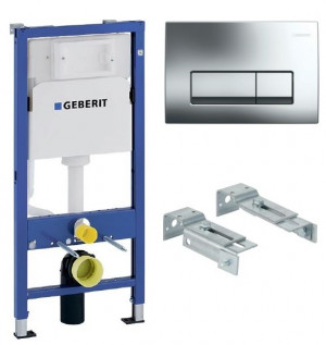 Система инсталляции Geberit Duofix 458.103.00.1 с кнопкой Delta 50 хром глянец