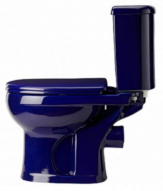 Унитаз-компакт Оскольская Керамика Ирида Стандарт 40355130402 синий антивсплеск