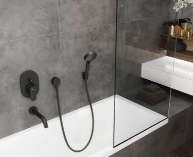 Шланговое подсоединение Hansgrohe FixFit S 26453670 черный матовый