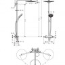 Душевая система Hansgrohe Raindance Select S Showerpipe 300 2jet 27133400 с термостатом хром/белый