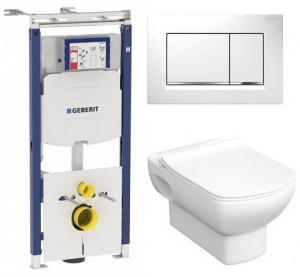 Комплект инсталляции Geberit Duofix Sigma с подвесным унитазом Roca Dama Senso SET-GRDS-sigmaKJ