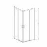 Душевой уголок Vincea Soft 100*100 VSS-3SO100CL прозрачное