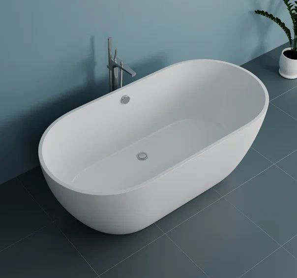 Ванна из литьевого мрамора Delice Olivia 165*80 DLR330002