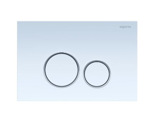 Клавиша смыва Aquatek KDI-0000015 белый/хром глянец