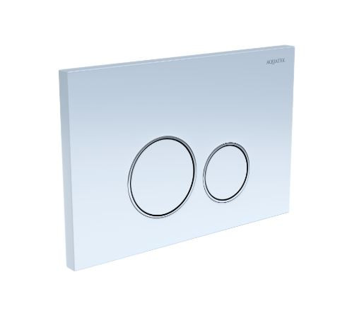 Клавиша смыва Aquatek KDI-0000015 белый/хром глянец