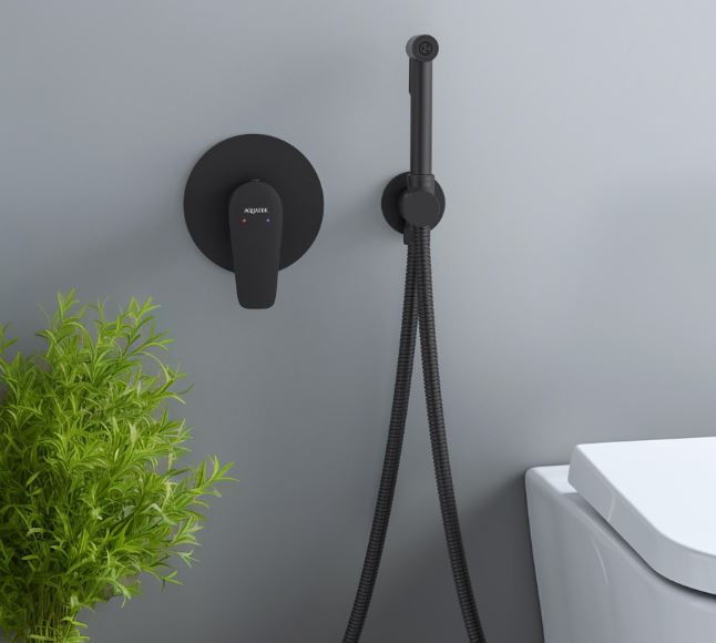 Комплект гигиенического душа Aquatek Бетта AQ1119MB черный матовый