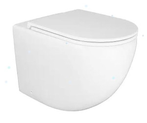 Унитаз приставной Azario Grado AZ-2141D-UQ1 безободковый смыв Торнадо